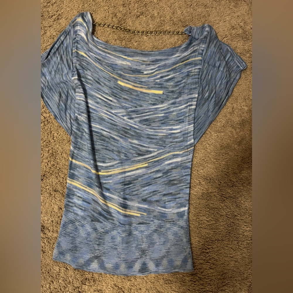 Vintage Cache blue stripe top - XS